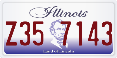 IL license plate Z357143