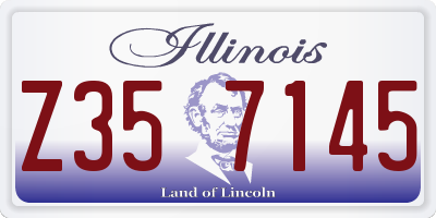 IL license plate Z357145
