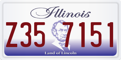 IL license plate Z357151