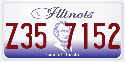IL license plate Z357152