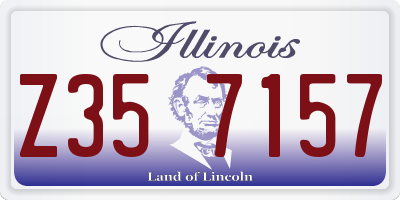 IL license plate Z357157