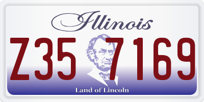 IL license plate Z357169