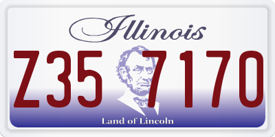 IL license plate Z357170