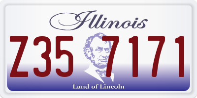 IL license plate Z357171