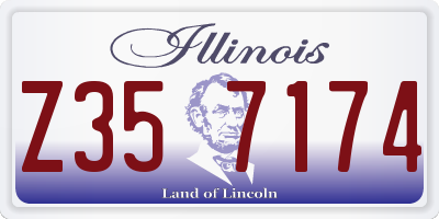 IL license plate Z357174