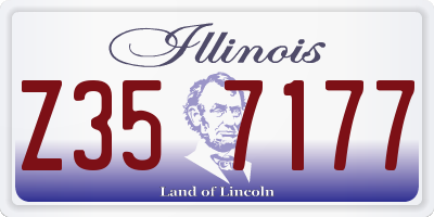 IL license plate Z357177