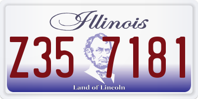 IL license plate Z357181