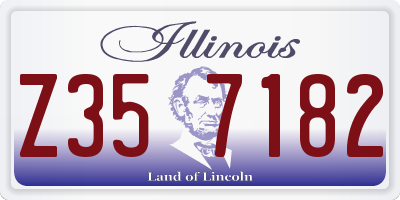 IL license plate Z357182