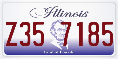 IL license plate Z357185