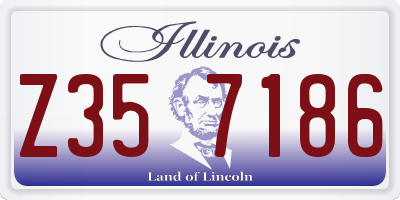 IL license plate Z357186