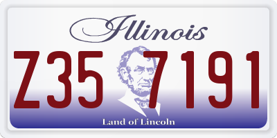IL license plate Z357191