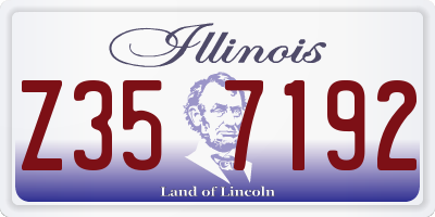 IL license plate Z357192