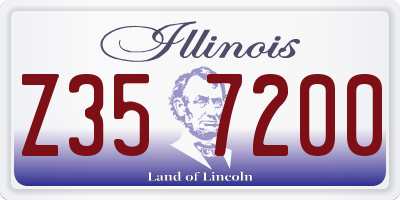 IL license plate Z357200