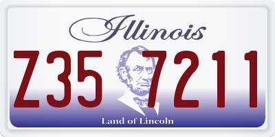 IL license plate Z357211
