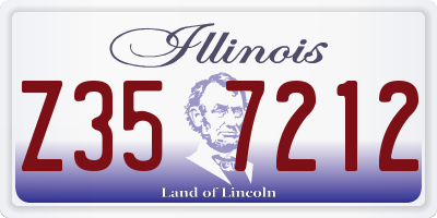 IL license plate Z357212