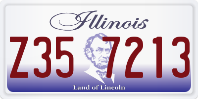 IL license plate Z357213