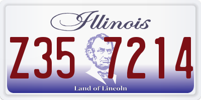 IL license plate Z357214