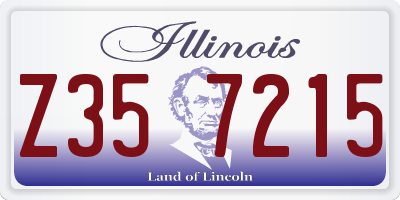 IL license plate Z357215