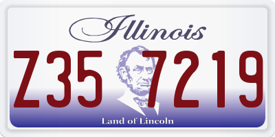 IL license plate Z357219