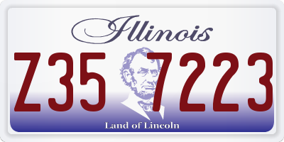 IL license plate Z357223