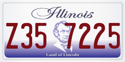 IL license plate Z357225