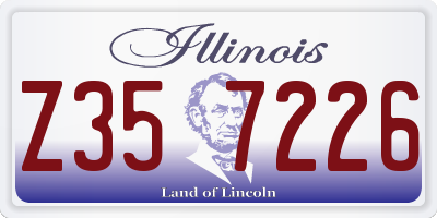 IL license plate Z357226