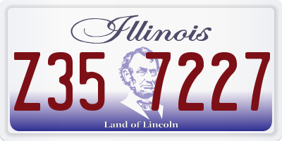 IL license plate Z357227