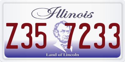 IL license plate Z357233