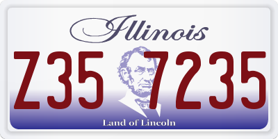 IL license plate Z357235