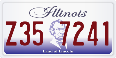 IL license plate Z357241