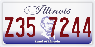 IL license plate Z357244