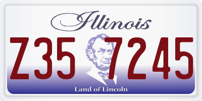 IL license plate Z357245
