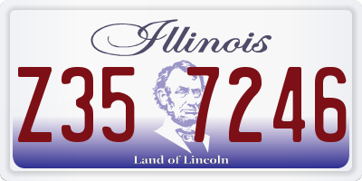 IL license plate Z357246
