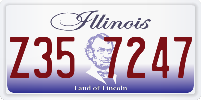IL license plate Z357247