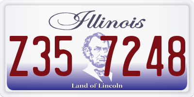 IL license plate Z357248