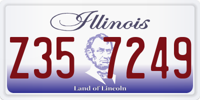IL license plate Z357249