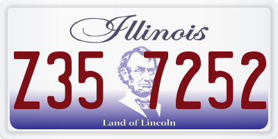 IL license plate Z357252