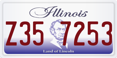 IL license plate Z357253