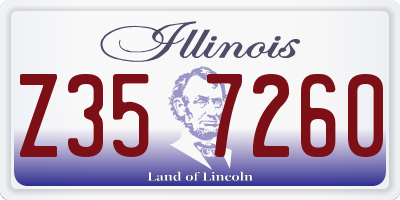 IL license plate Z357260