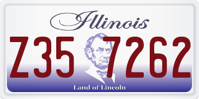 IL license plate Z357262