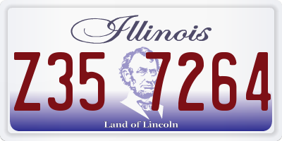 IL license plate Z357264
