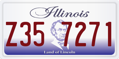 IL license plate Z357271