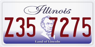 IL license plate Z357275