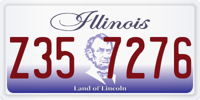 IL license plate Z357276