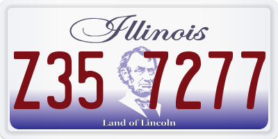 IL license plate Z357277
