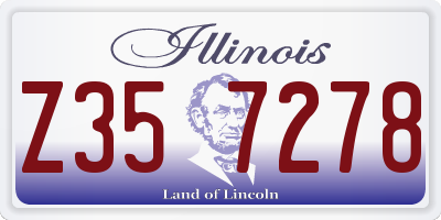 IL license plate Z357278