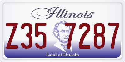 IL license plate Z357287
