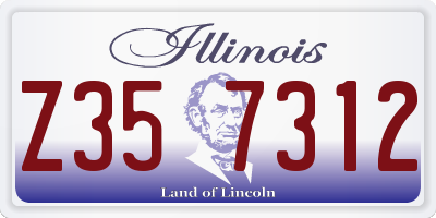 IL license plate Z357312