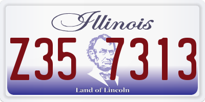 IL license plate Z357313