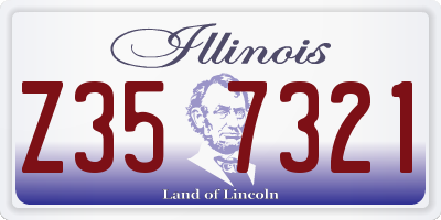 IL license plate Z357321